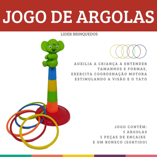 Jogo De Argolas Mundo Bita, Lider Brinquedos