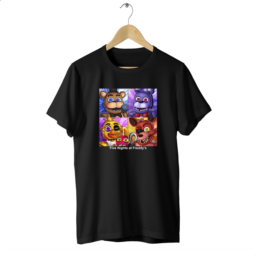 Blusa Camiseta Manga Longa 10 Five Nights at Freddy's Jogo