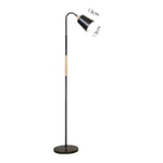 Luminária de piso oslo G articulada preta 174CM - E27