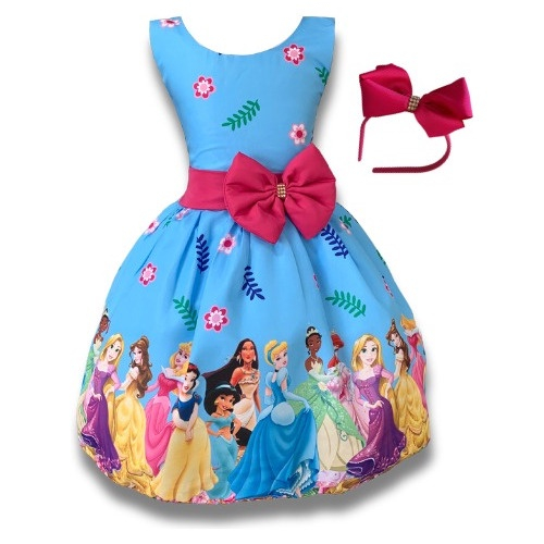 Vestido Regata Infantil Temático Princesa Sofia Lilás