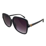 Óculos de Sol Feminino Bulget Bg8055 Preto Quadrado 56mm
