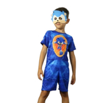 Fantasia Sonic Azul Infantil Cosplay Halloween Dry no Shoptime