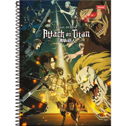 Caderno 10 Matérias Shingeki no Kyojin