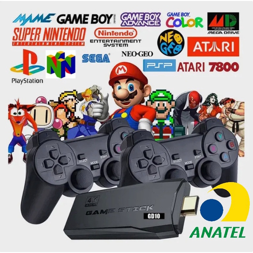 CONSOLE - GAME STICK COM 3500 JOGOS (CONTROLES COM FIO)