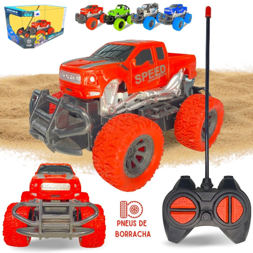 4WD Controle Remoto Monster Truck Veículo Elétrico de Alta Velocidade no  Shoptime