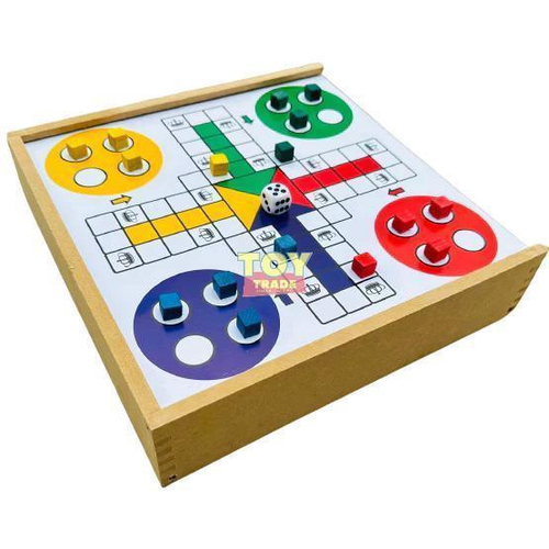 Jogo de Mesa 6x1 Madeira mdf - Damas, Trilha, Xadrez no Shoptime