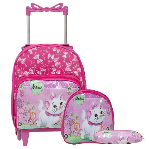 Lancheira 3D Infantil - Disney - Gata Marie - Maxtoy