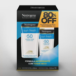 Protetor Solar Neutrogena Sun Fresh fps 50 200ml + Neutrogena Sun Fresh fps 50 120ml - Kit