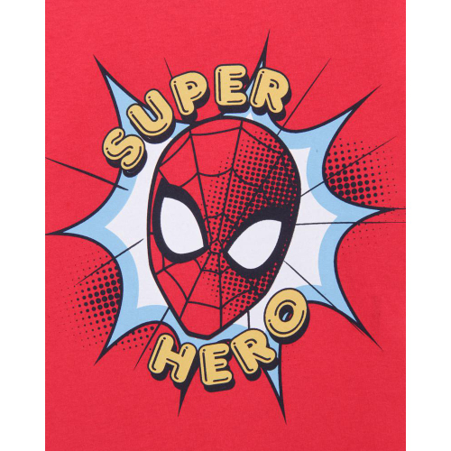 Camiseta Bebê Homem Aranha Manga Curta Marvel Vermelha