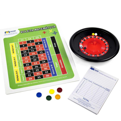 Jogo Roleta Matemática Material Pedagógico Didático Escolar MMP :  : Brinquedos e Jogos