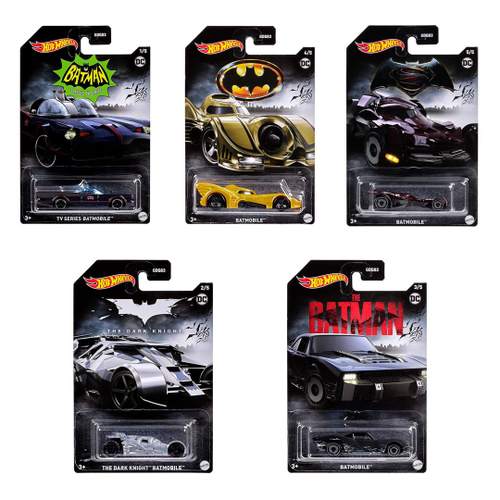 Carrinho - Hot Wheels Entertainment - Batman - Kit com 4 carrinhos