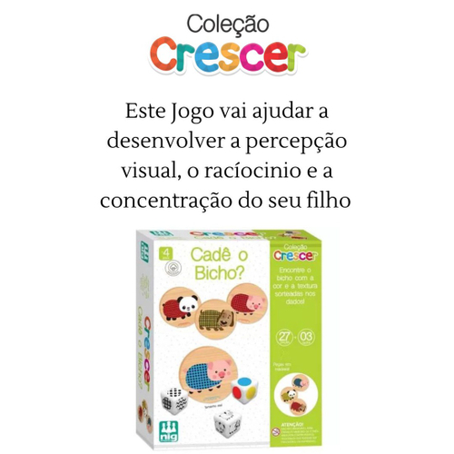 Kit 2 Jogos Infantil Cadê O Bicho? + Forma Bichos Nig no Shoptime