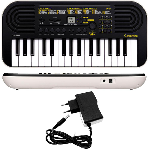 Teclado Musical Infantil Iniciantes 32 Teclas Casio Sa-51 no Shoptime