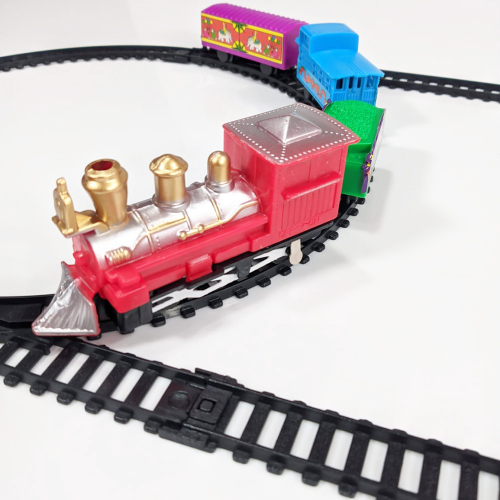 Trenzinho De Brinquedo Locomotiva Com Som E Luz Trem Trilhos em Promoção na  Americanas