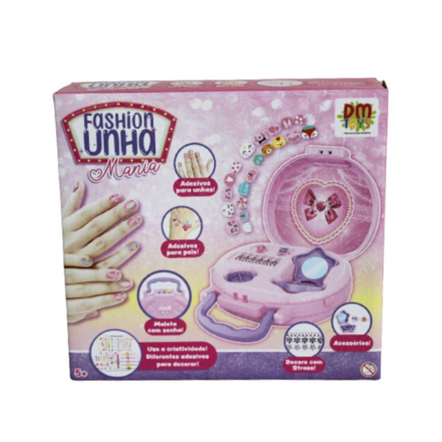 Kit Maquiagem Infantil Polibrinq Unhas Com Tatuagens MK05