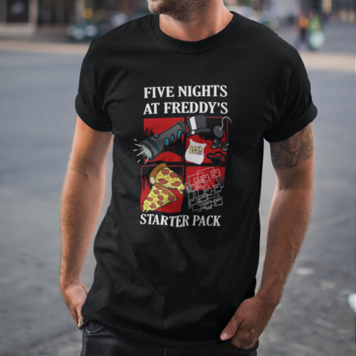 CAMISETA FIVE NIGHTS AT FREDDY ANIMATRONICS