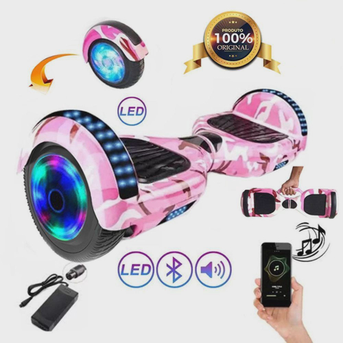 Hoverboard Skate Elétrico 6.5 Fogo E Gelo Led Bluetooth na Americanas  Empresas