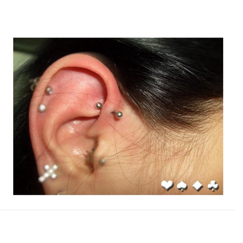 Piercing Tragus Cartilagem Cobra Prata 925