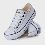 All star plataforma feminino branco couro linha preta - Kepucce Shoes