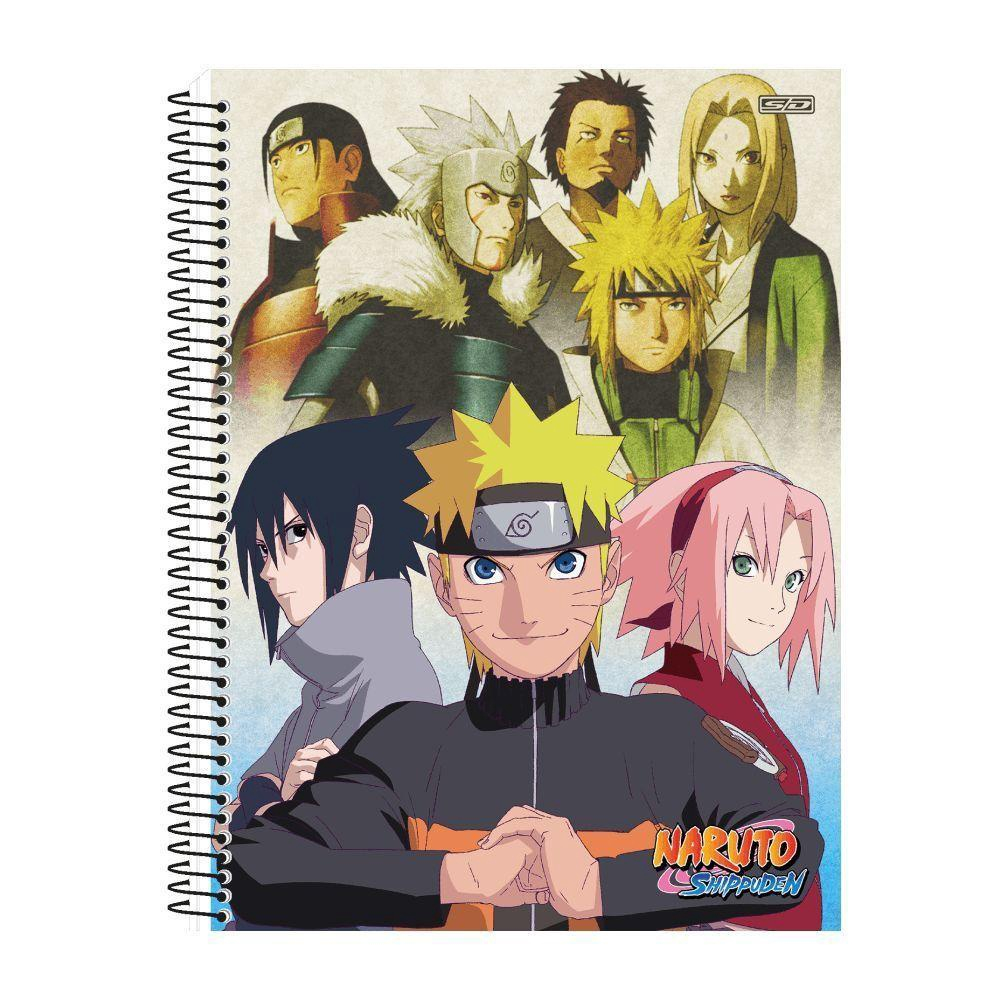 Cad Uni 1x1 80fls Sd Naruto c/ B/a C/4 em Promoção na Americanas