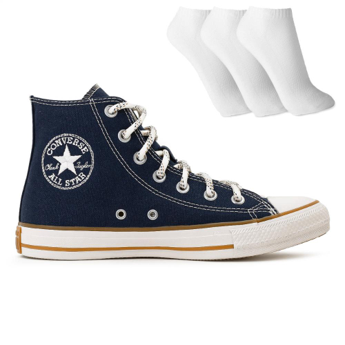 Tênis All Star Converse Feminino Meia Calce Fácil Branco