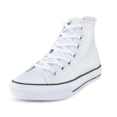 Tenis Converse All Star Plataforma Branco Couro / Preto / Rosa Oferta  Imperdivel