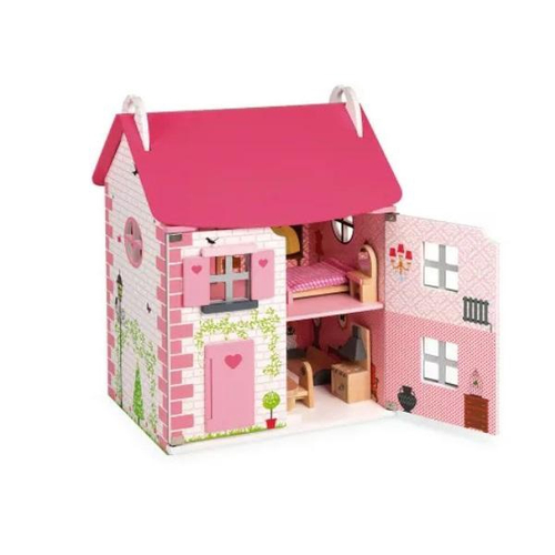 Casa de Boneca Rainbow High Doll House 3 Andares Em Madeira 574330 - mga