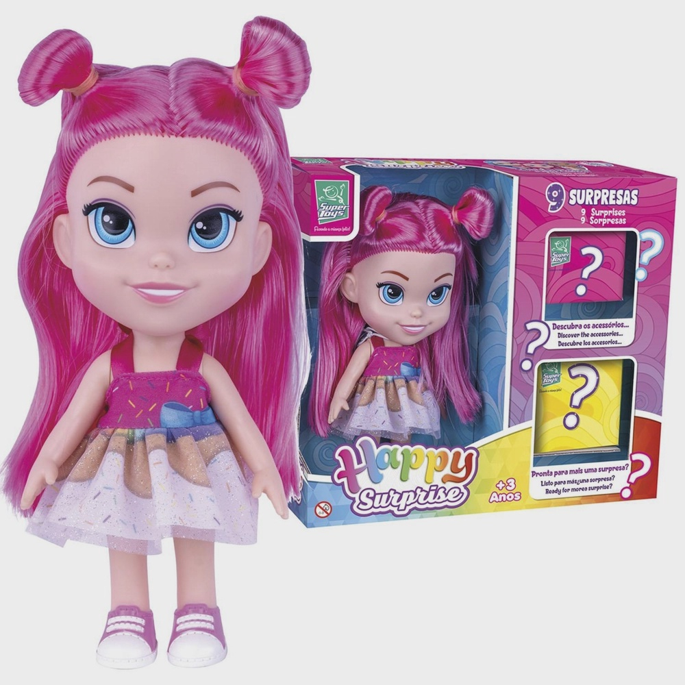 Boneca Happy Surprise Com Acessórios Surpresa - Super Toys em Promoção na  Americanas