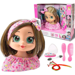 Boneca Busto My Best Style Hair Negra - Bee Toys - Ri Happy