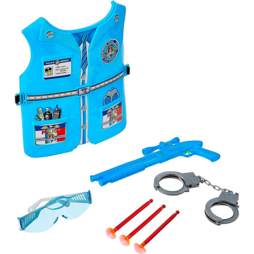 Kit com 4 Arminhas e Relógios Kit Policial de Brinquedo na