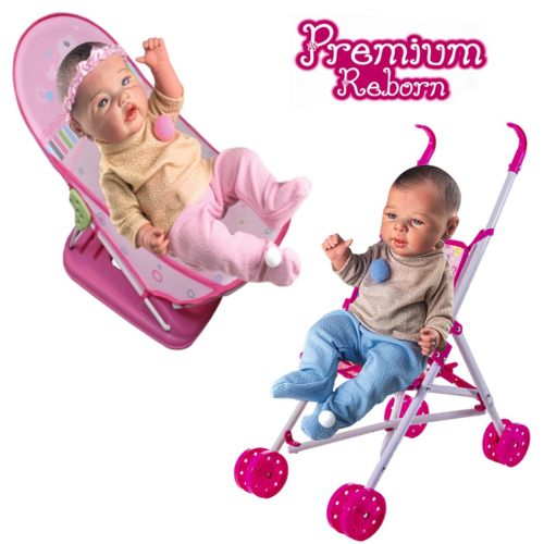 Boneca Bebê Premium Reborn By Milk Menina Milk Brinquedos em Promoção na  Americanas