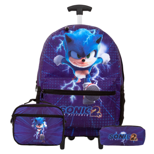 Kit Mochila de Rodinhas Infantil Sonic 2 + Boneco Pelúcia em Promoção na  Americanas