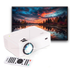 Projetor De Imagem Portatil 4k Full Hd 1800 Lúmen Av Hdmi