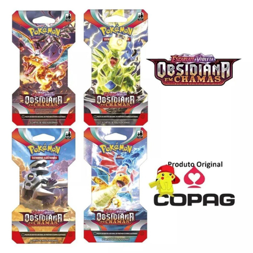 Box Booster Pokémon Copag Obsidiana Em Chamas 36 Pacotes