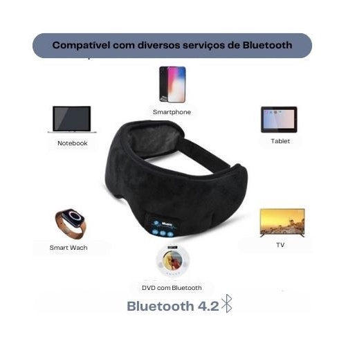 Tapa Olho Para Dormir Fone de Ouvido Bluetooth