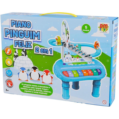 Brinquedo Piano Pianinho Musical Infantil Meninos Meninas Animal Azul na  Americanas Empresas