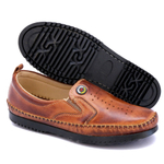 Sapatilha Masculino Mocassim Couro Legitimo Calce Fácil Conforto Total