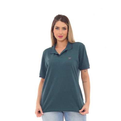 Camisa polo clearance feminina estampada
