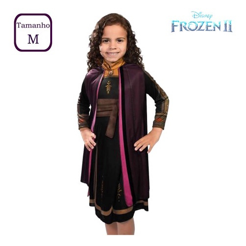 Vestido infantil Frozen 2 com Elsa e Anna na floresta em Promoção na  Americanas