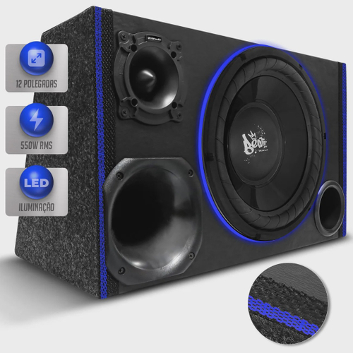 Caixa Trio Residencial Bob Ativa 440W Shutt Beats 12 + MP3 Bluetooth Bivolt  Módulo Varias Cores no Shoptime