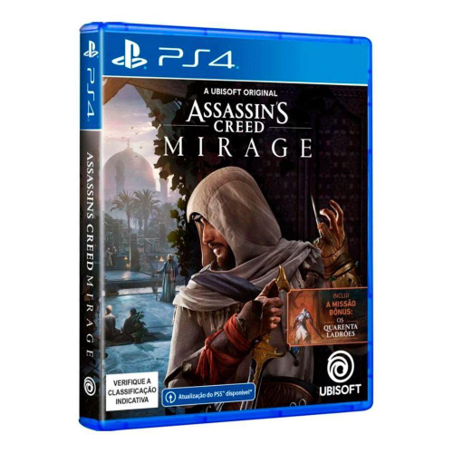 Jogo Assassins Creed Mirage Standard Edition Playstation 4 Mídia