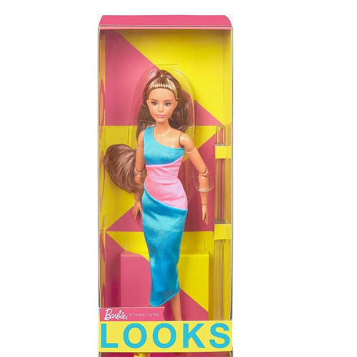 Caixa com 12 Unidades Boneca Barbie Loira Vestido Borboleta Mattel