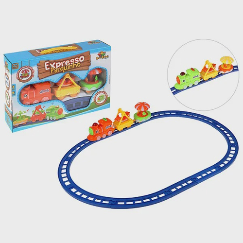 Trem Brinquedo Locomotiva Som E Luz 4 Vagoes - Dm Toys na Americanas  Empresas