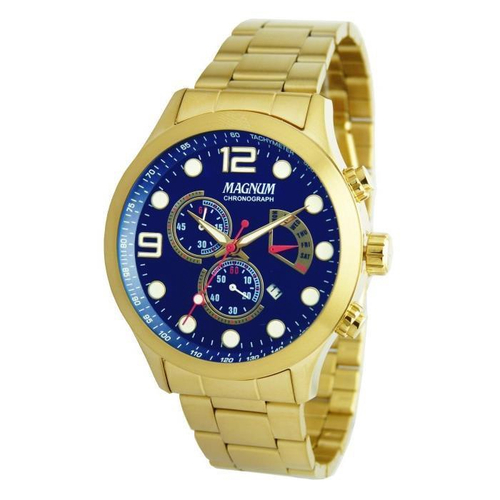 Relógio Magnum Masculino Dourado Military MA32952P - Relojoaria Invictos