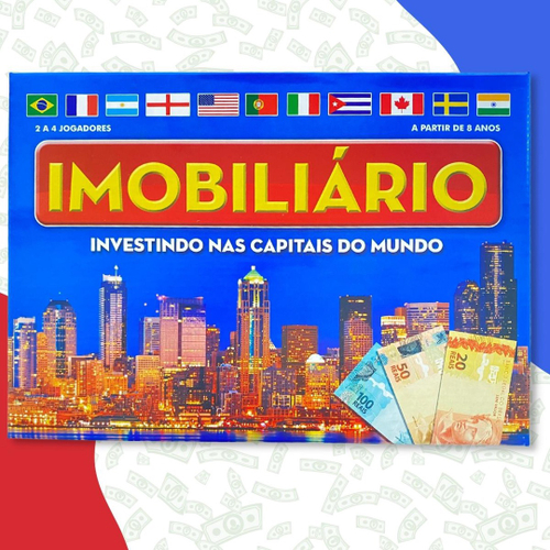 Banco Imobiliário Original Vários Países Jogo De Tabuleiro em Promoção na  Americanas