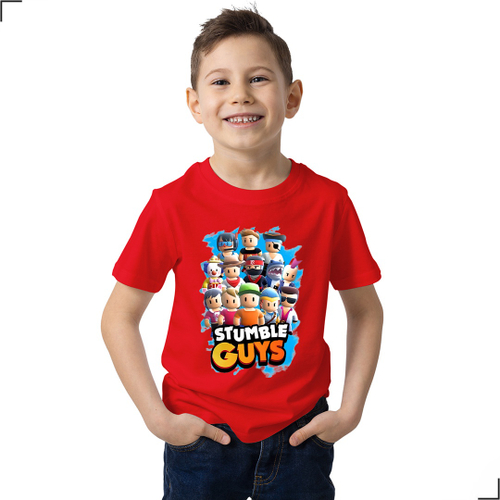 Camiseta Personalizada Stumble Guys Infantil Games Jogo