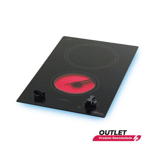 Fogão Cooktop Fischer 5Q Top Elétrico/Gás Mesa Vitrocerâmica - Fischer