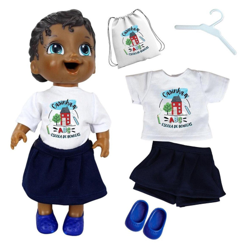 Kit Roupa De Boneca Para Baby Alive - Praia Biquini Sereia em