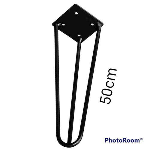 Pe De Ferro Hairpin Legs 50cm Preto Fosco Medcombo