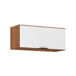 Armário de Geladeira p/ Cozinha Firenze 1 Porta Basculante 70cm Amendola/Branco - Demóbile